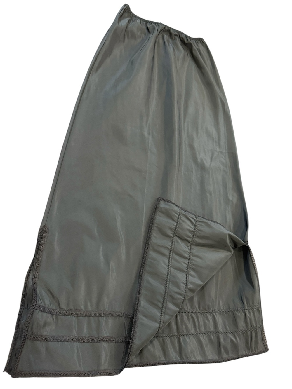 Vintage Black Taffeta Opera Maxi Half Slip